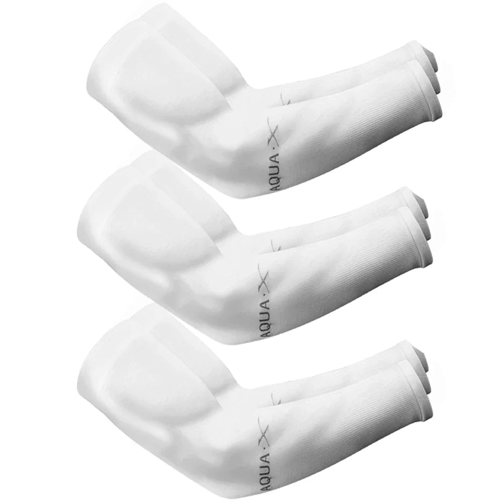 3Pairs Fashion Sun Ice Silk Sleeves Unisex Summer Sun Protection Arm Sleeves Suitable for Outdoor Riding, Driving, Fishing