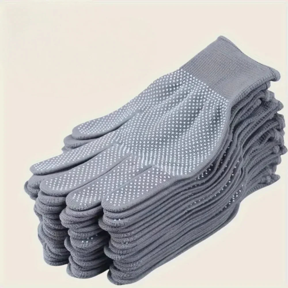 10PCS Nylon Gloves Breathable Non Slip for Cycling Fishing Camping Unisex Multicolor Work Protection Labor Protection Gloves