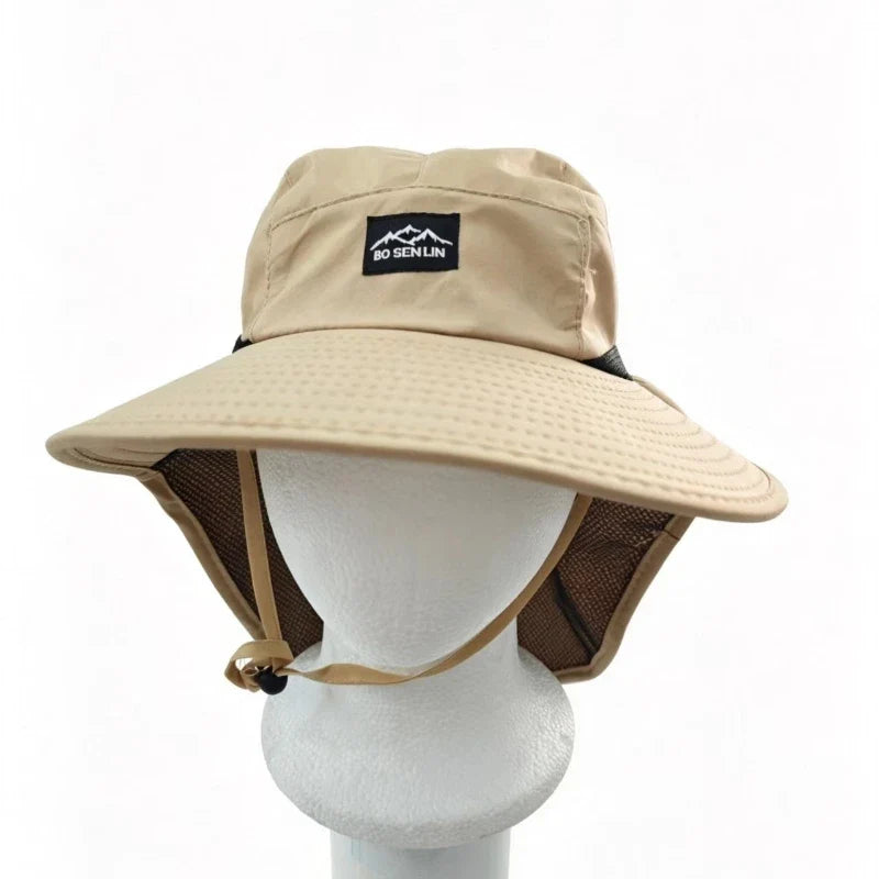 Hot sale! Unisex Windproof Quick-Dry Fisherman Hat with Neck Flap & UV Protection for Outdoor Fishing Hikin